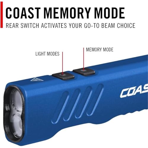 Coast Products COS31102 Slayer Pro 1150 Lumens Rechargeable LED Beam Saver USB-C Flashlight - Blue - Thumbnail 7