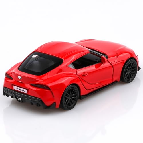 Modelo de carro Toyota Supra a escala 1:36 rojo miniatura 2
