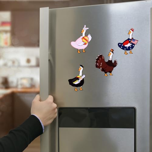 15 imanes decorativos para refrigerador con diseño de gansos miniatura 6