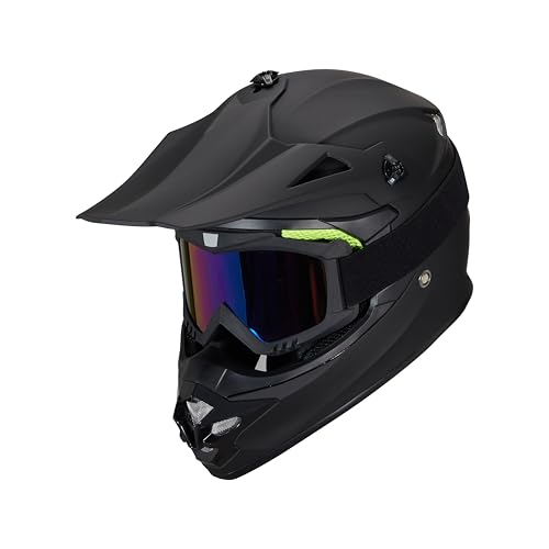 Image of Youth Kids Dirt Bike Helmet for Boys & Girls,F001 Full Face Motorcycle Helmet for Off-Road ATV Street Riding Four Wheeler Mountain Bike with Goggles Gloves,DOT Approved