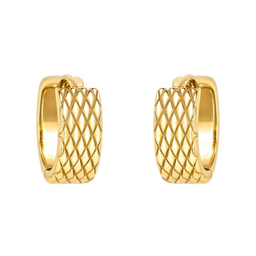 Boucles d'oreilles créoles SOFIA MILANI en argent 925 plaqué or