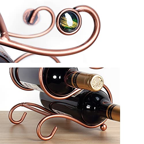 Soporte para vino de metal inoxidable para 4 botellas miniatura 4