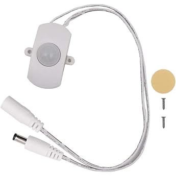 Motion Sensor Switch 5A DC 5-24V Mini LED Strip Automatic Sensor Switch for LED Strip Light