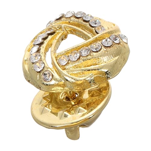 Broche perle en or pour foulard et costume élégant