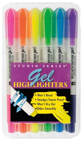Peter Pauper Press Gel Highlighters (set of 6)
