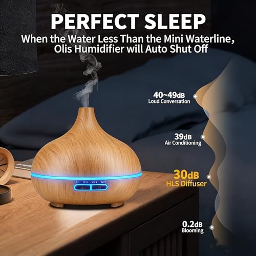 HURRISE Difusor Aromático Eléctrico 550ml con Control Remoto miniatura 3