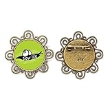 Material: metal Broche de flores naturales de caracol de animales negros para niñas