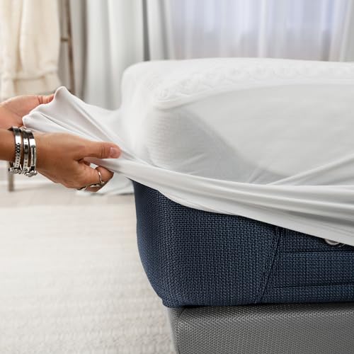 Image of Bedgear Dri-Tec Waterproof Mattress Protector- Cooling Moisture-Wicking Mattress Cover | Breathable Noiseless Mattress Pad with Deep Pocket | Adjustable Base & Machine Washable - Split Head Cal King