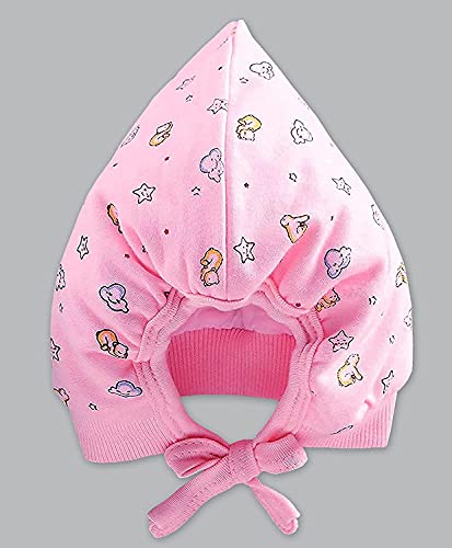 Image of KIKE Soft Adjustable Warm Unisex New Born Baby Cap (Pack of 3 pecs)