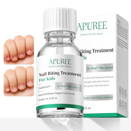 APUREE Nail Biting Prevention For Kids:18ml Extra Bitter 26-Free Bio-based