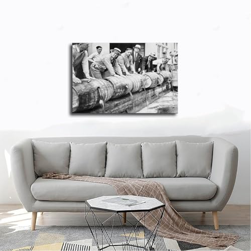 Toile vintage Bootlegger pour habiller un mur vide de chambre avec originalité