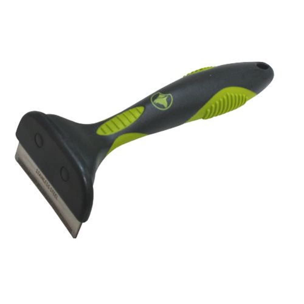 Croci Shedding Brush For Dogs With Short Hair Weighing More Than 24 Kg, green