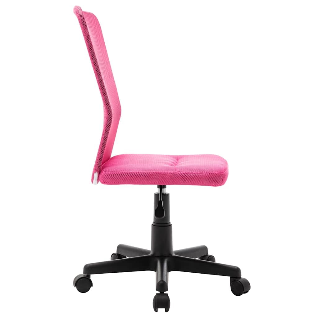 Sedia Da Ufficio Girevole Rosa 44x52x100 Cm Schienale Maglia
