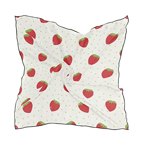 Plumeria Flower Silk Scarf Square Women's Hair Scarf Neckerchief Scarf Satin Headscarf