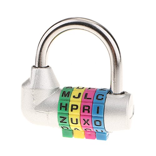 4 Letter Resettable Combination Lock for the gym locker Sports School, Locker, Gate, Toolbox, Storage Case, Hasp