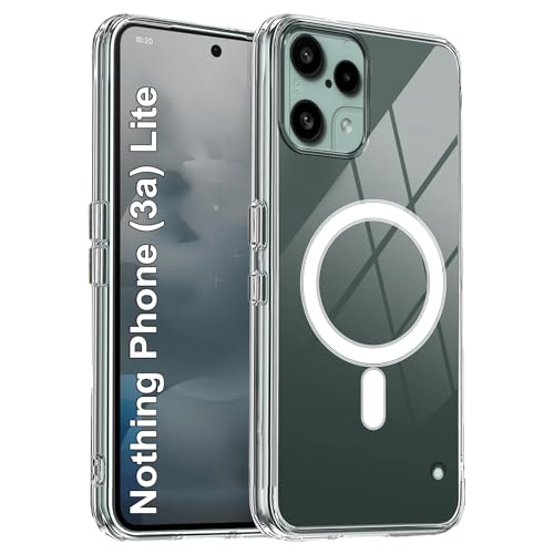 Image of Zapcase Back Case Cover for Nothing Phone 3a Lite | Compatible for Nothing Phone 3a Lite Back Cover | Compatible with MagSafe | Scratch-Resistant Back Case Cover | Clear