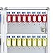YWMJZEU Key Storage Solution Mounted on Wall with Hooks for Rental Management, 32 Key Position