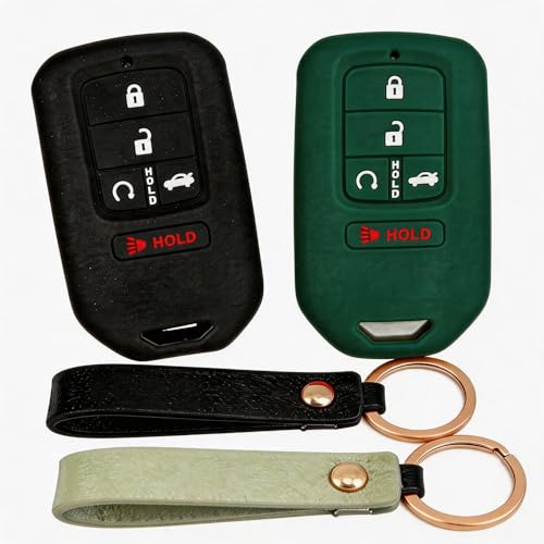 Coque de protection 360 pour clé Honda Civic et CR-V - Silicone antichoc et anti-rayures
