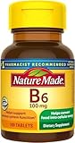 Nature Made Vitamin B-6 ( Pyridoxine) 100 mg Tablets 100 Ct