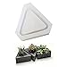 WElinks 3D antiaderente triangolo vaso di fiori ceramica argilla stampo fai da te in silicone piante grasse cemento vaso stampo artigianale torta pizza gelatina microonde e congelatore stampo