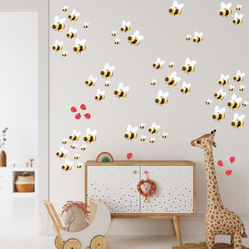 Stickers de Pared Abejas y Mariquitas Vinilo Removible miniatura 5