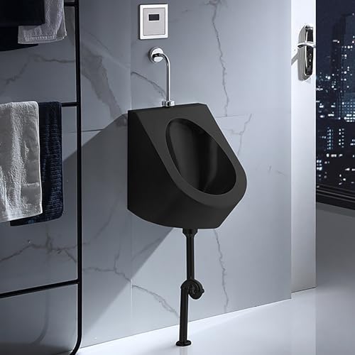 iumLeap Bar Urinals, Urinals for Men Spill Proof, Stainless Steel Urinals, Urinals for Men Spill Proof Nighttime, Garage Urinal, Urinals for Men Bathroom, Outdoor Toilet (Black-Concealed Version)