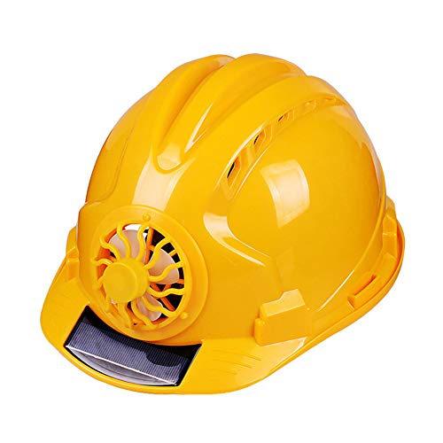Aslion Solar Fan Working Helmet Adjustable Ventilation Sunscreen Waterproof Architecture Worker Cap
