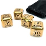 Hometu Metal Rune Dice Set