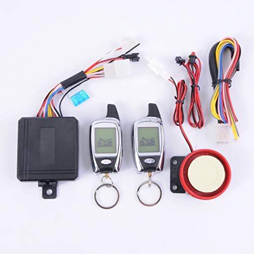 WoodHW 100% New 2 Way Motorcycle Anti-Theft Burglar Alarm LCD Remote Control Start Flameout
