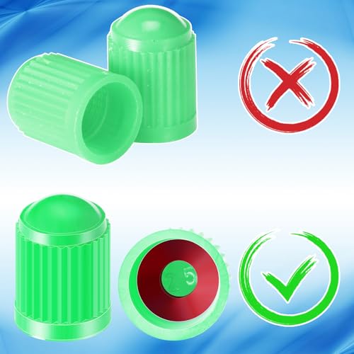 Image of Outus 20 Pack Tyre Valve Dust Caps for Car, Motorbike, Trucks, Bike, Bicycle (Multi Color)