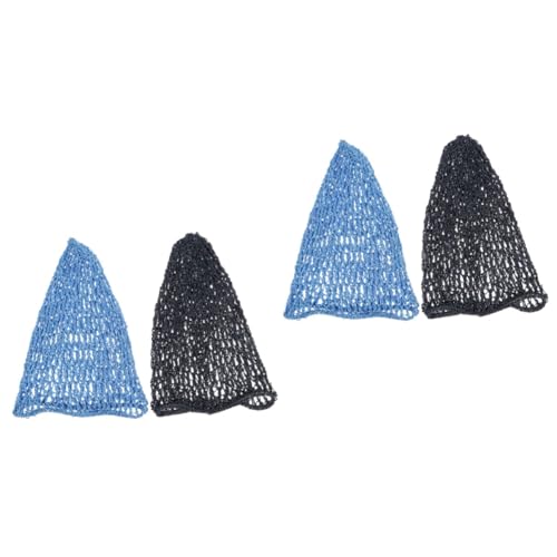 VALICLUD 2sets Bolsa De Red Larga Para El Cuidado Del Cabello Hair Topper Gorro De Pelo Rizado Para Dormir Redecillas Para El Cabello Para Mujeres Gorro De Pelo De Ganchillo 2pcs*2