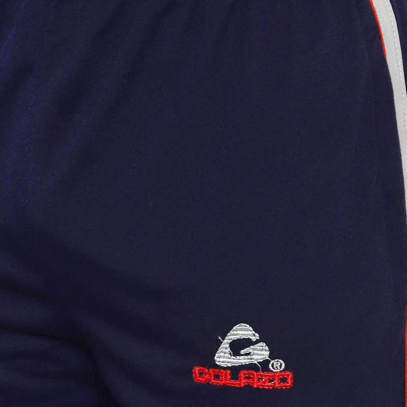 Image of GOLAZO Regular Fit Multicolor Cotton Track Pants for Men with Comfort and Style in Your Athelisure Wear