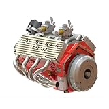 44CC 1/6 Scale Flathead V8 Water-Cooled 4-Stroke Gasoline Engine Model Kit for DIY Assembly and RC Models