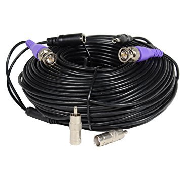 VideoSecu 150ft HD Video Power Security Camera Cable Pre-made All-in-One BNC Extension Wire Cord with BNC RCA Connectors for 720P 960P 960H CCTV Surveillance Camera DVR System CBHD150 B7L