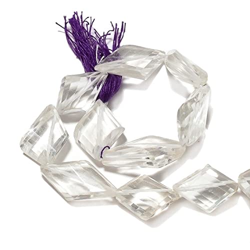 Perles en cristal de roche LKBEADS quartz de 18mm idéal pour offrir un bijou fait main