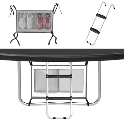 Gardenature Trampoline Ladder-2 Steps Wide-Step Ladder