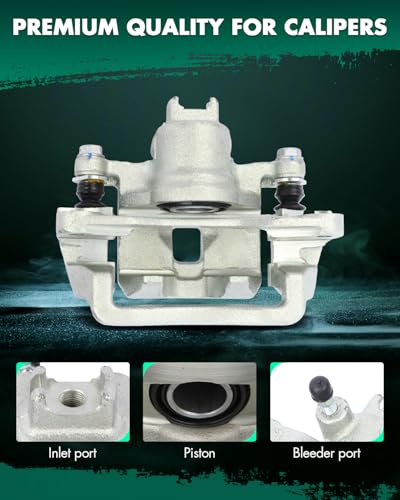 Image of SCITOO Rear Left Brake Caliper With Bracket 19-B2067A Compatible For Saab 9-2X 2005-2006 For Subaru Forester 2004-2008 For Subaru Impreza 2004-2007