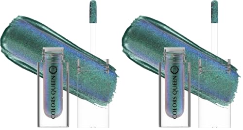 Image of Colors Queen Multichrome Liquid Eyeshadow | Long Wearing & Highly Pigmented Eyeshadow with Metallic Finish | Transfer Proof & Smudge Proof Liquid Eye Shadow for Eye Makeup (12 - Under Water Haze)