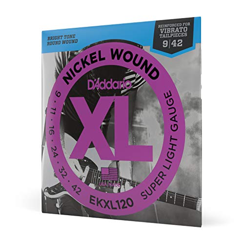 D'Addario Guitar Strings - XL Nickel Electric Guitar Strings - EXL157 - Perfect Intonation, Consistent Feel, Reliable Durability - For 6 String Guitars - 14-68 Medium Baritone