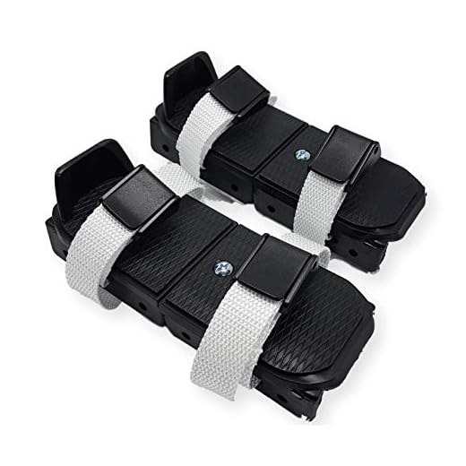 Linwood Bob Skates - Adjustable Strap on Two Runner ice Skates (Black)