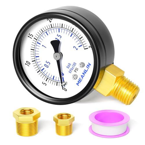 Manomètre de pompe de puits pour résoudre les chutes de pression d'eau NPT 0-30 psi