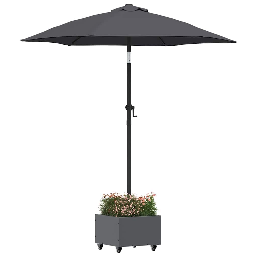 vidaXL Parasol Base Manual Anthracite 45 x 45 x 45 cm Steel
