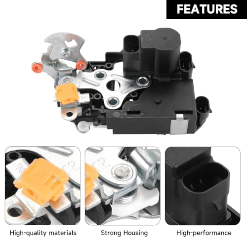 Image of Front Left Driver Side Door Lock Actuator - Compatible for GMC Envoy 2002-2009 for Buick Rainier 2004-2007 for Chevrolet Trailblazer 2002-2009 - Replace Part 15110507