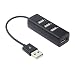 Mini USB 2.0 Hi-Speed 4-Port Splitter Hub Adapter For PC Computer