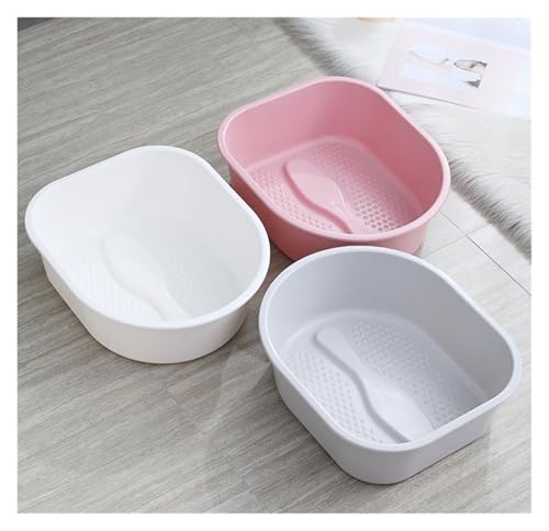 Bañera para pies de plástico blanca para spa miniatura 3