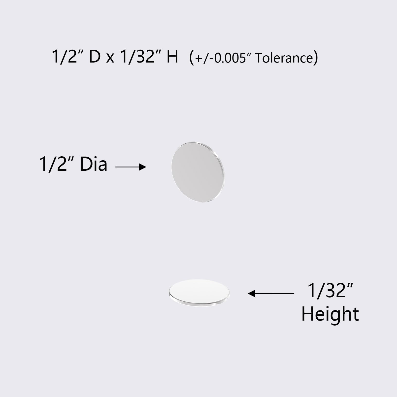 N52-1/2 D x 1/32" H - 100 Pack, Powerful Scrapbooking Disk Thin Rare Earth Magnets, Strong Slim Neodymium Disc Magnet,Flat Magnets Strong Thin Paper Crafts Magnet — Amazon image 3