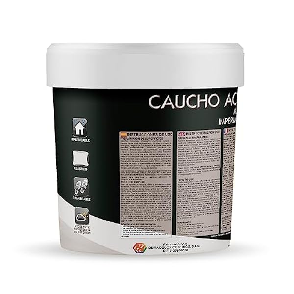 Pintura Kalma Antigoteras - Color Gris - 15 Litros - Impermeable - Acabado Satinado - Apto para Distintos Materiales de Construcción - Pintura Elástica y Pisable - Duracolor