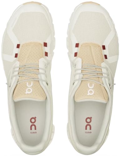 On Men's Cloud 5 Push Sneakers, Ivory/Savannah, 12 Medium US3