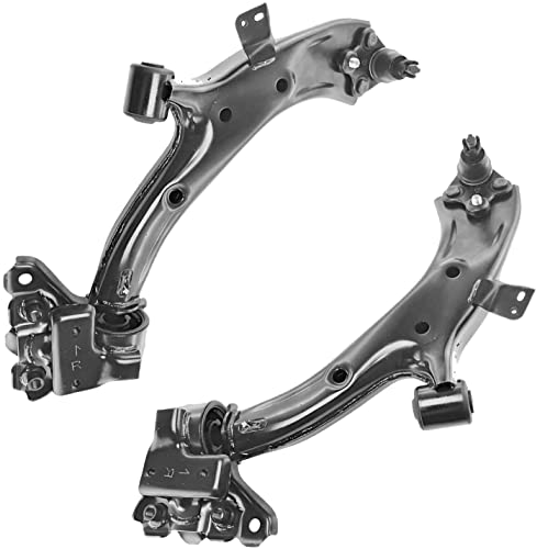 Image of Detroit Axle - 8pc Front End Control Arms Kit for 07-11 Honda CR-V [Japan Built Models], 2 Lower Control Arms w /Ball Joint 4 Tie Rod Ends 2 Sway Bars 2007 2008 2009 2010 2011 Replacement