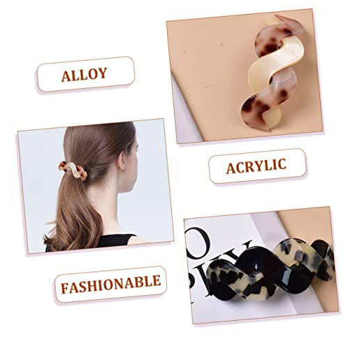 Barrettes à cheveux élastiques pour queue de cheval clips chignon légers - 7